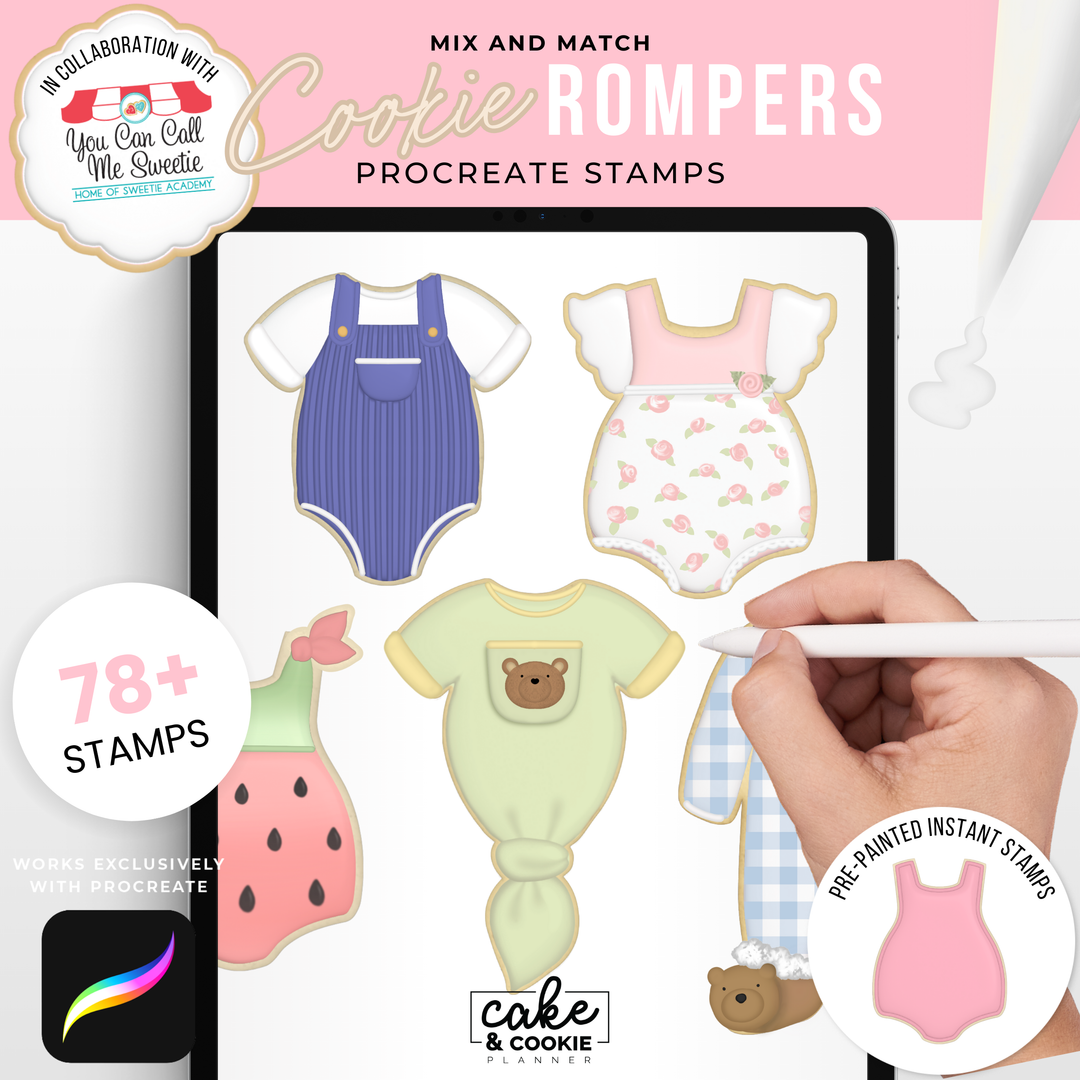 Cookie Sketching BUNDLE - Cookie Sketching Design Brushes & Stamps Full Collection