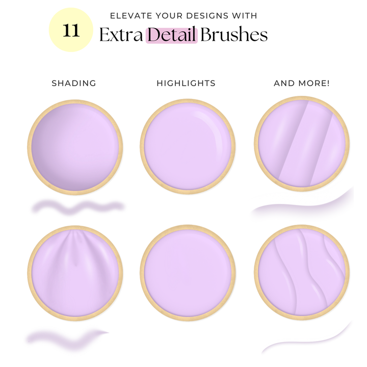 Cookie Sketching BUNDLE - Cookie Sketching Design Brushes & Stamps Full Collection