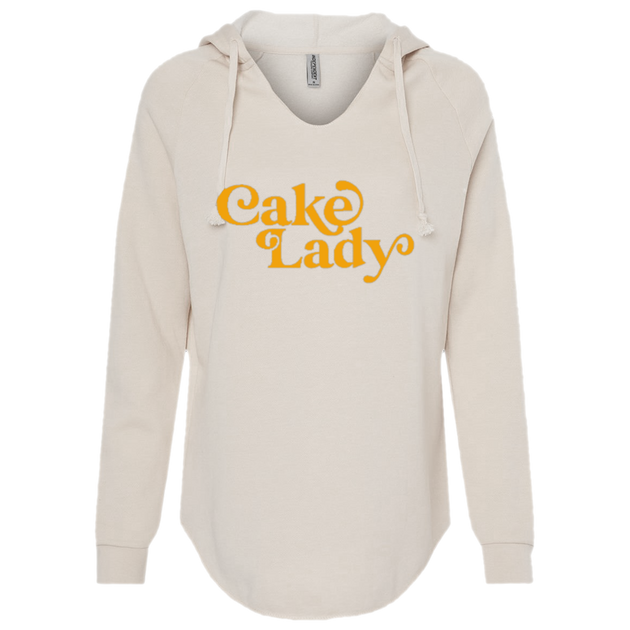 "Cake Lady" Hoodie Mustard on Cream Cake and Cookie Planner