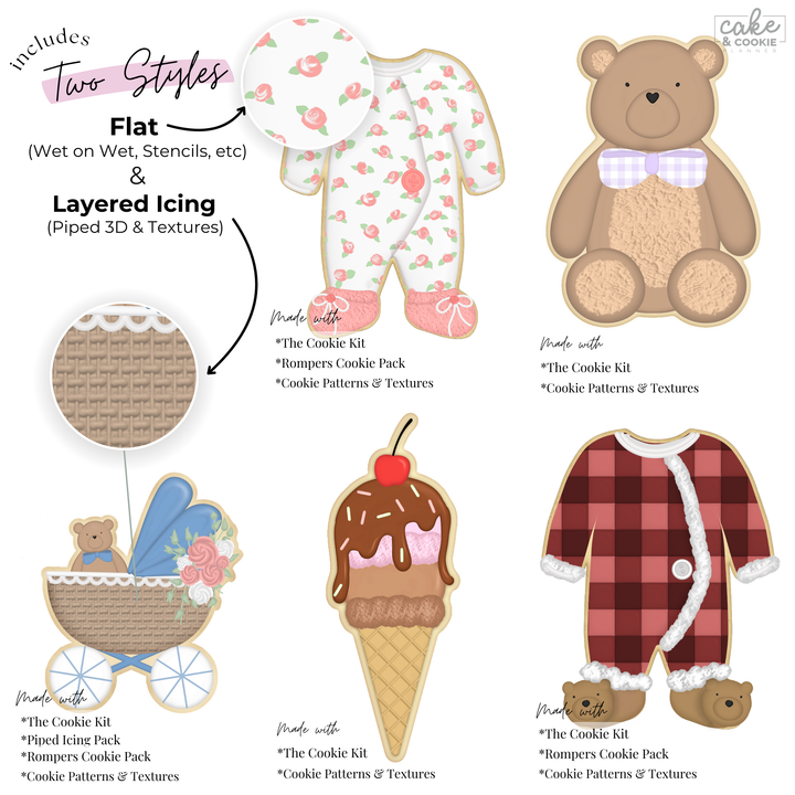 Cookie Patterns & Textures Brushes - Cookie Sketching Design Tools for Procreate