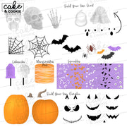 Halloween - Seasonal Procreate Pack - Digital Cake Sketching