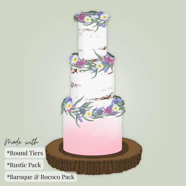 Rustic Cake Procreate Stamps Pack - Digital Cake Sketching