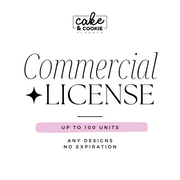 Commercial License - 100 unit end products - Cake and Cookie Planner