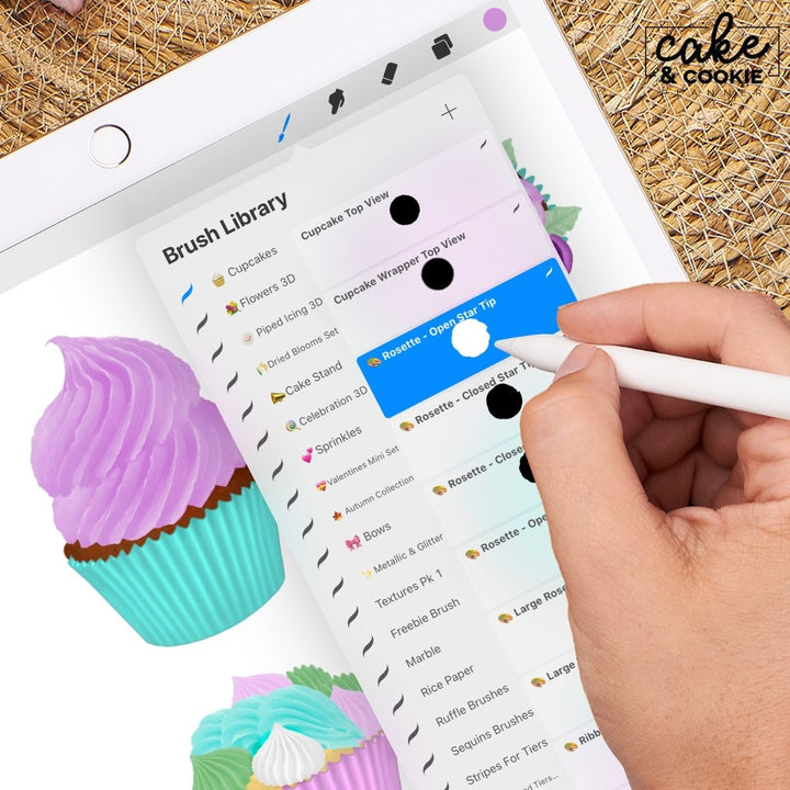 Cupcakes Procreate Pack - Digital Cake Sketching