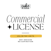 Commercial License - UNLIMITED unit end products - Cake and Cookie Planner