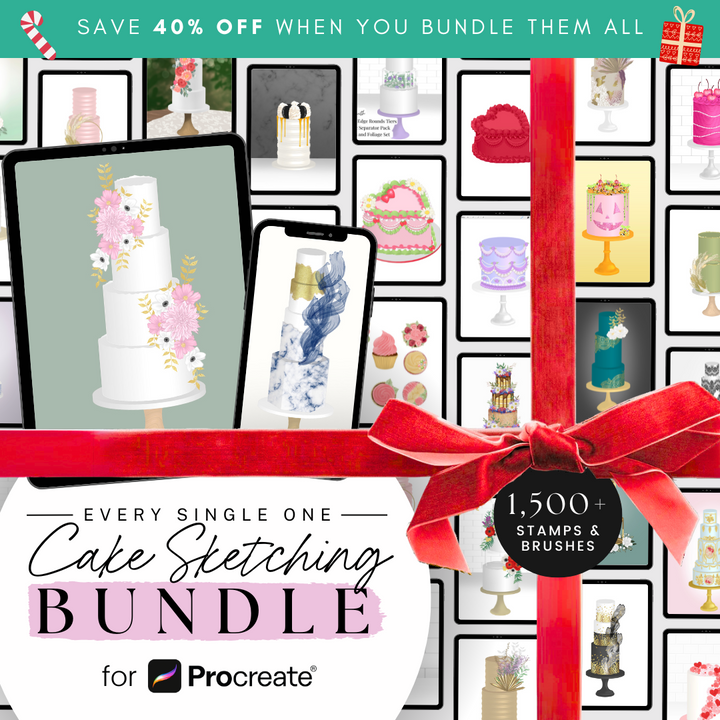 The "Every Single One" Complete Procreate Cake Sketching Bundle