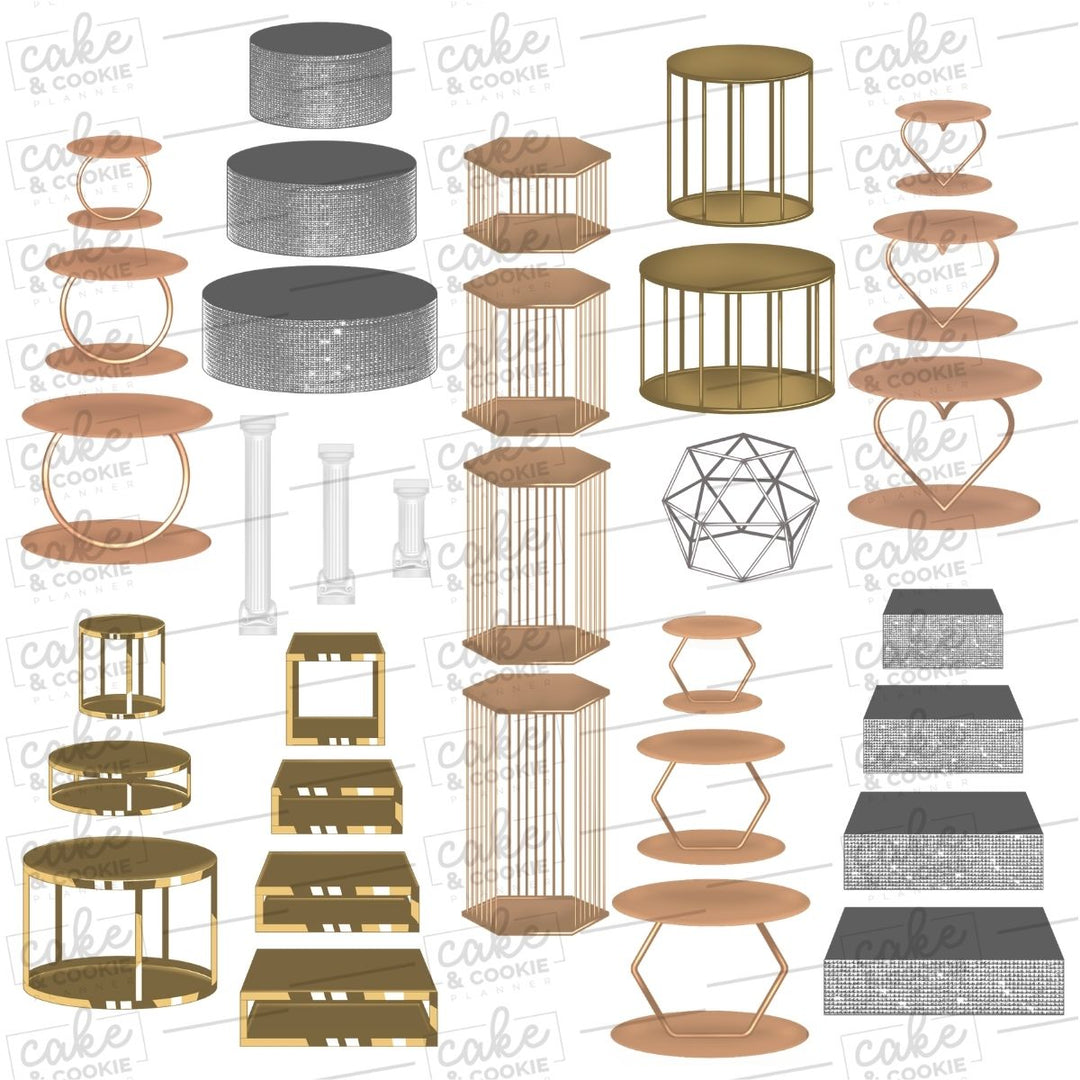 Cake Separators Procreate Pack - Digital Cake Sketching