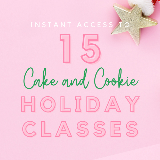 One Sweet Christmas - Bundled 15 Holiday Themed Cake and Cookie Tutorials