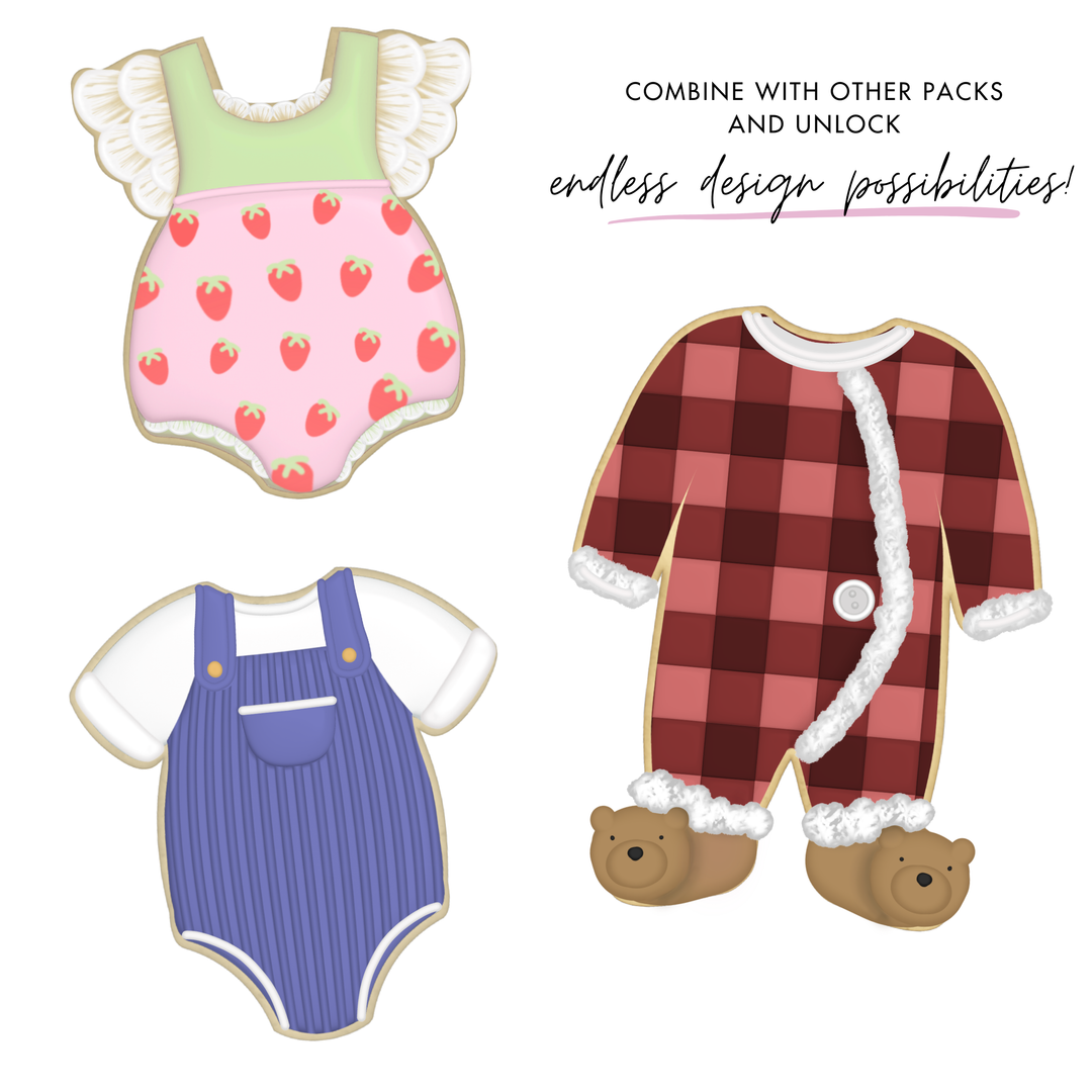 Cookie Rompers Stamps - Cookie Sketching Design Tools for Procreate