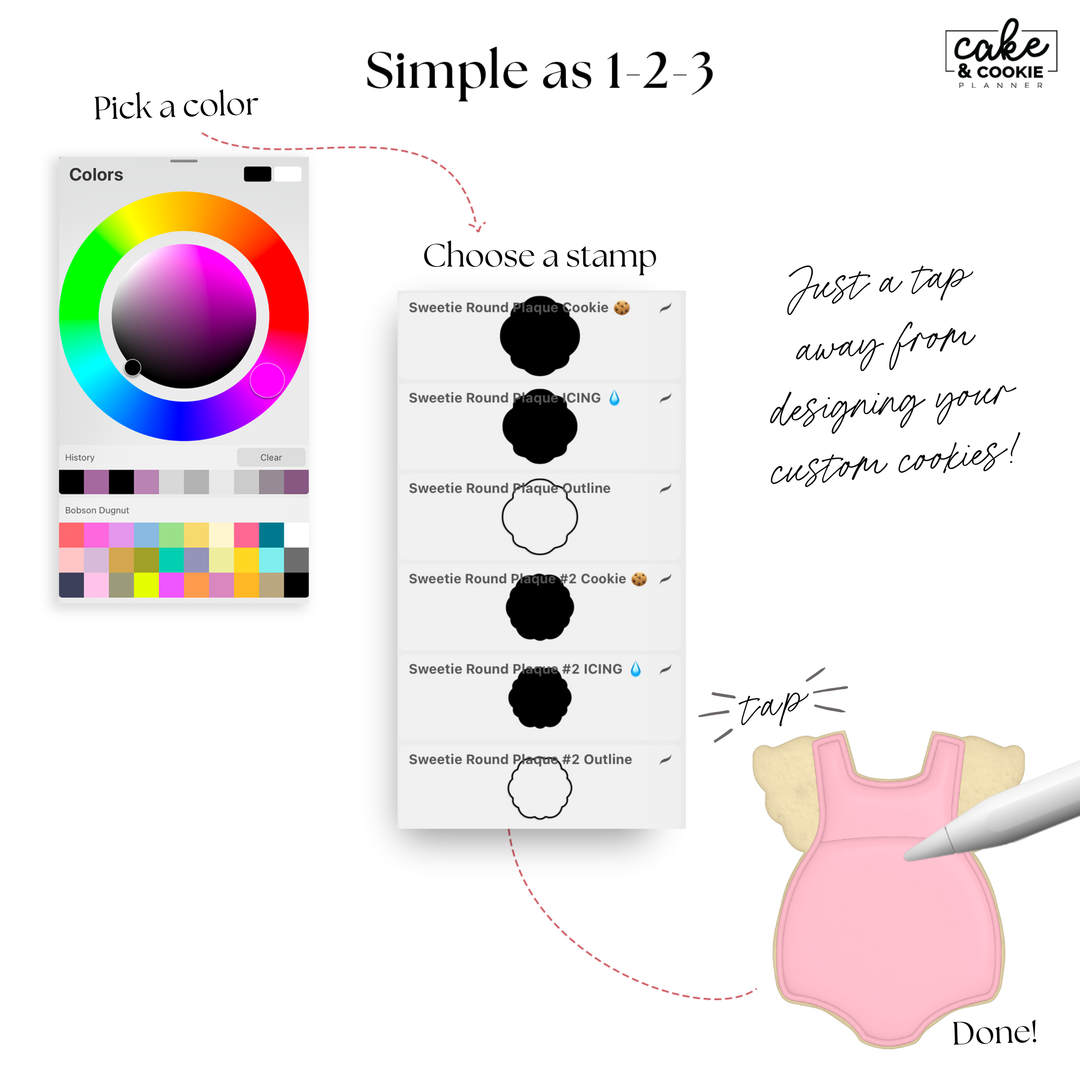 Cookie Rompers Stamps - Cookie Sketching Design Tools for Procreate