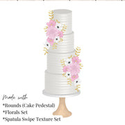 Spatula Swipe Texture Cakes Procreate Pack - Digital Cake Sketching