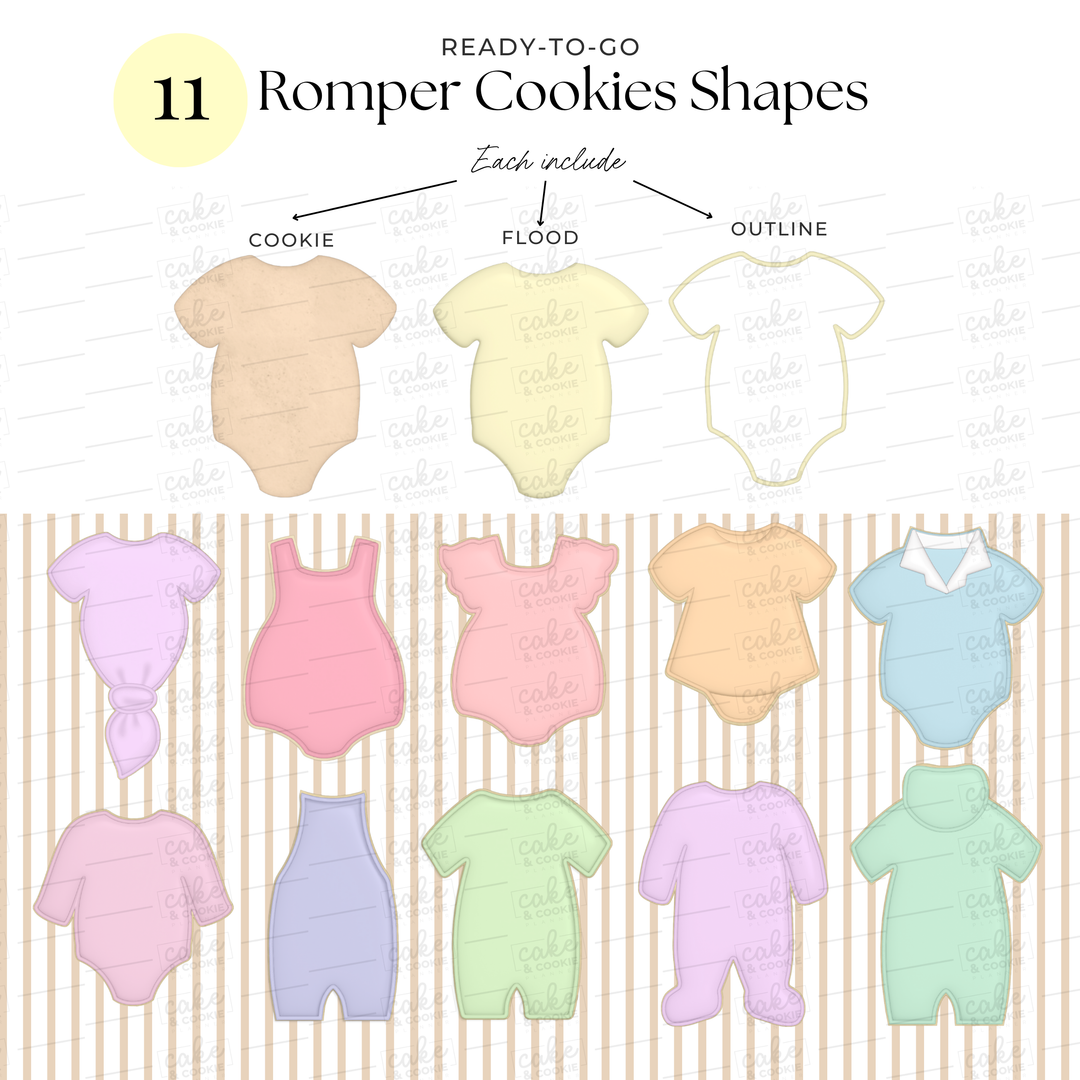 Cookie Rompers Stamps - Cookie Sketching Design Tools for Procreate