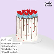 Round Contour Combs ECG Cakes Procreate Pack - Digital Cake Sketching