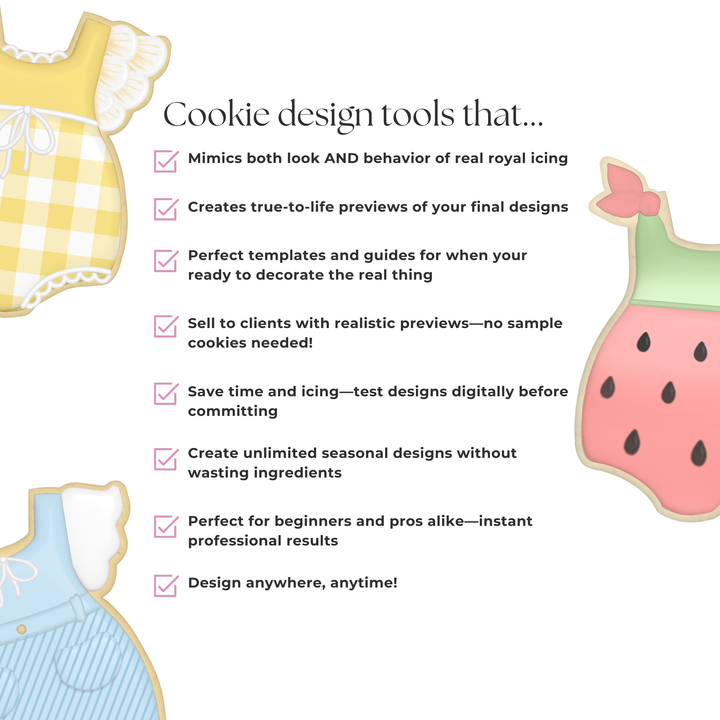 Cookie Rompers Stamps - Cookie Sketching Design Tools for Procreate