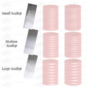 Scalloped Combs ECG Cakes Procreate Pack - Digital Cake Sketching
