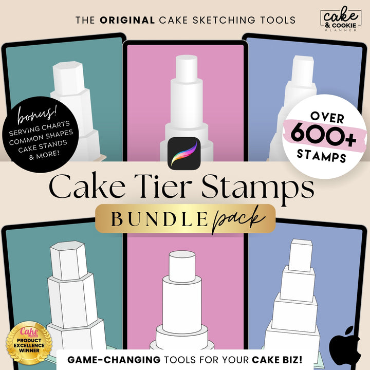 The "Every Single One" Complete Procreate Cake Sketching Bundle