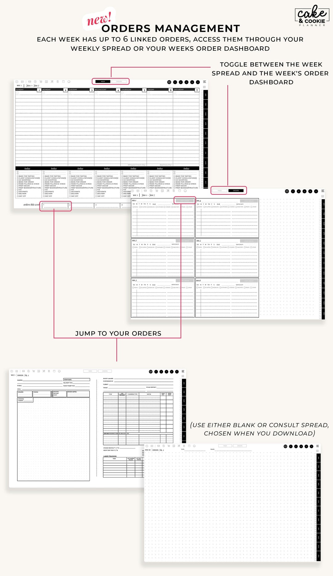 2025 Digital Planner for iPad and Tablets - Modern Minimalist