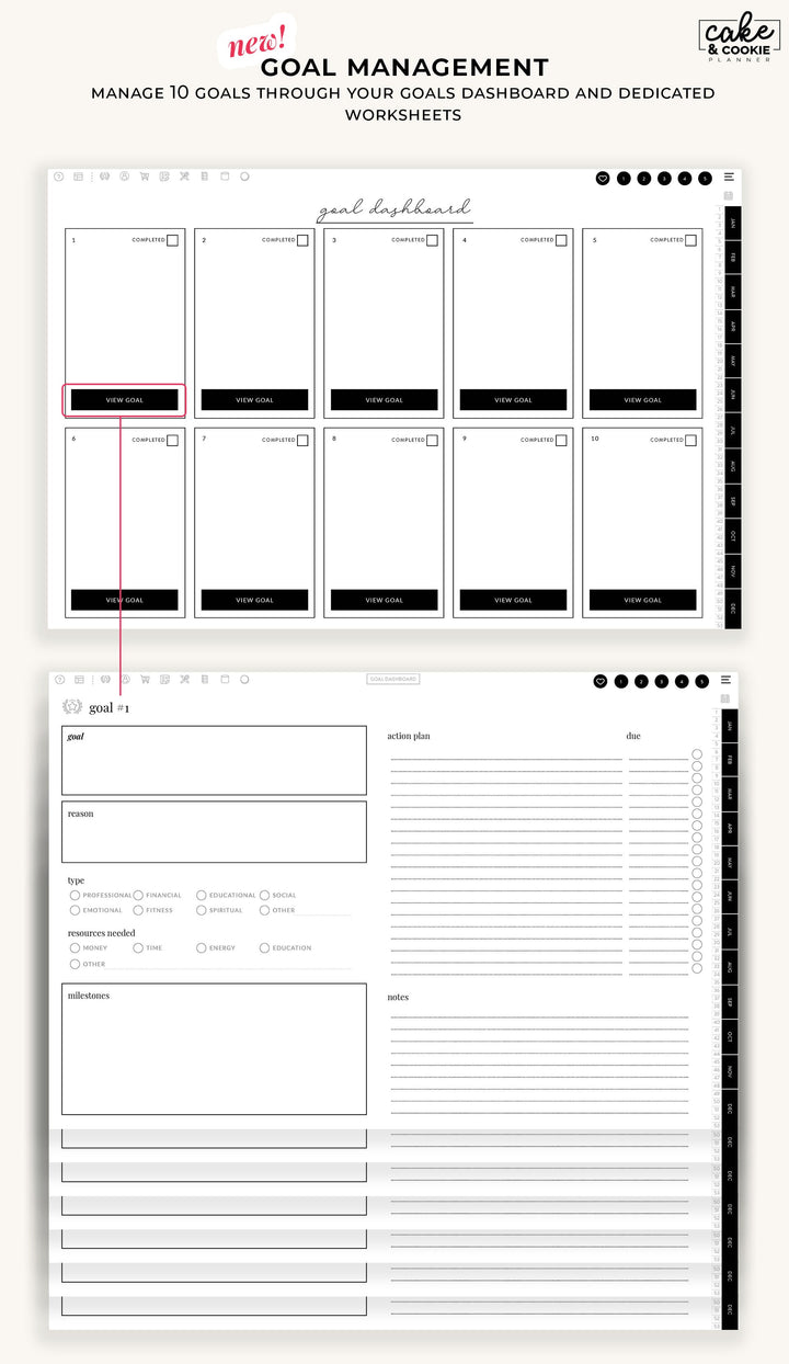 2025 Digital Planner for iPad and Tablets - Classic Floral