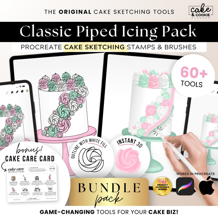 The "Every Single One" Complete Procreate Cake Sketching Bundle