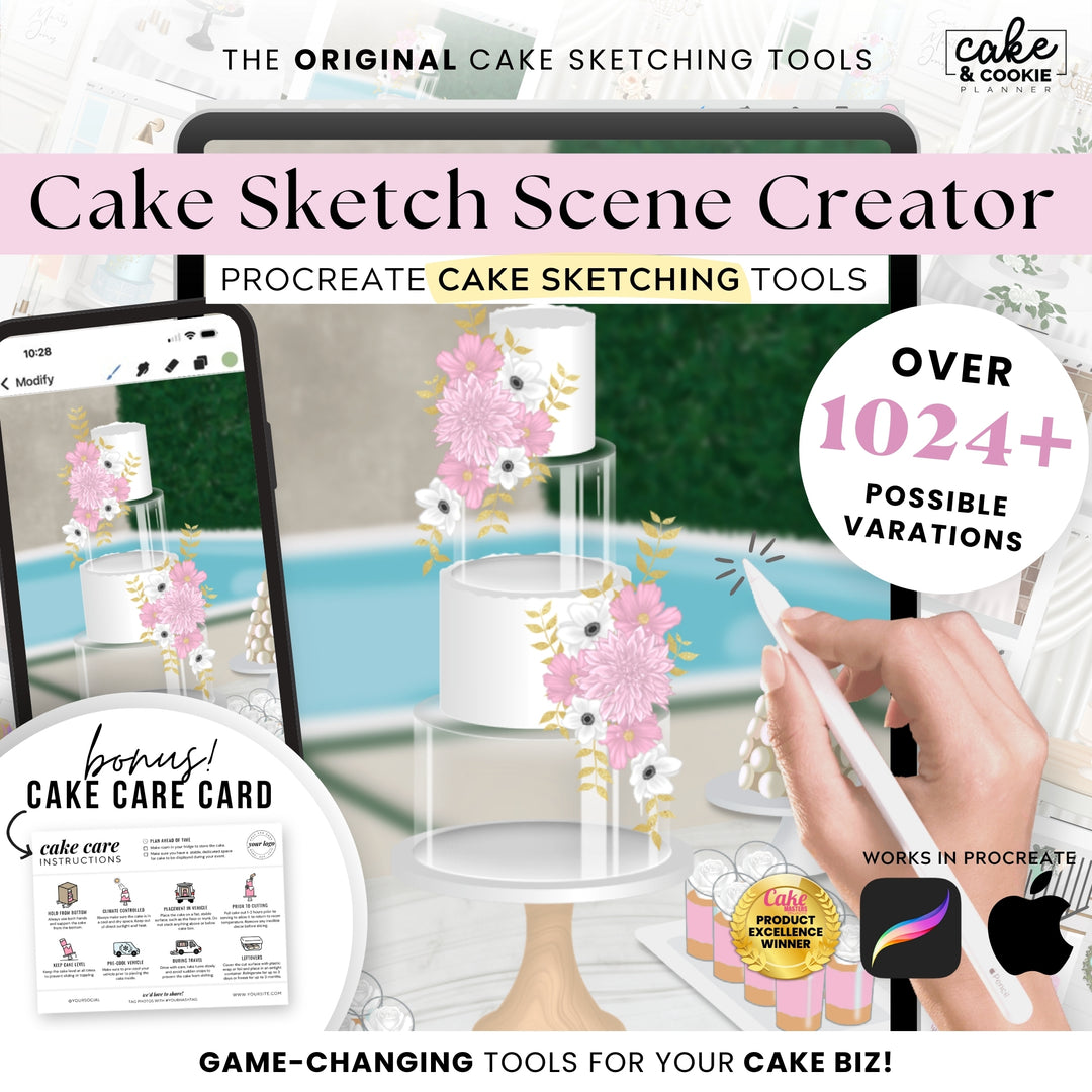 The "Every Single One" Complete Procreate Cake Sketching Bundle