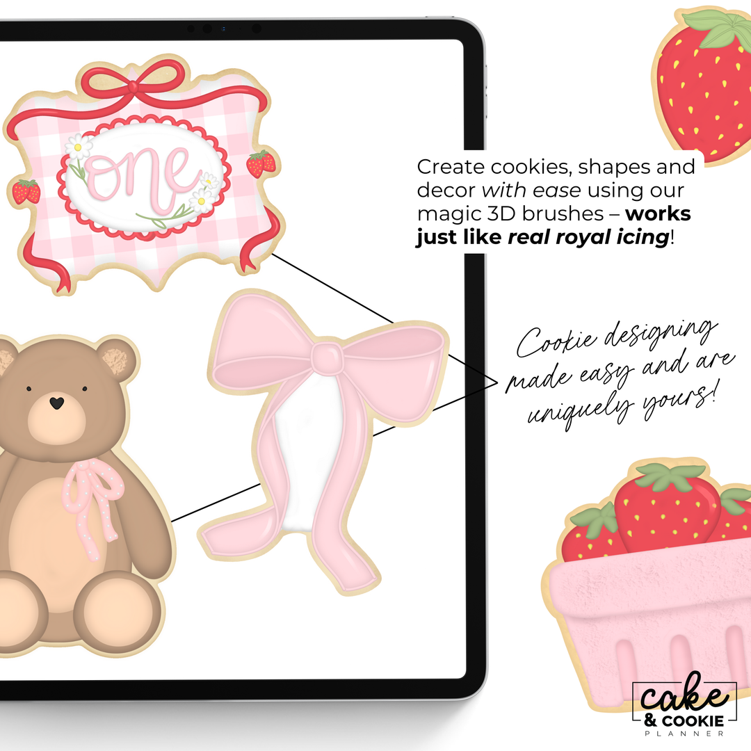 The Cookie Toolkit Brushes & Stamps - Cookie Sketching Design Tools for Procreate