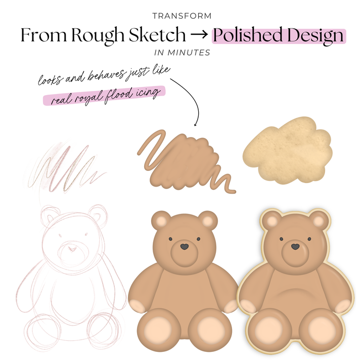 The Cookie Toolkit Brushes & Stamps - Cookie Sketching Design Tools for Procreate