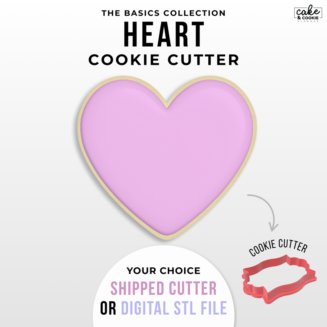 Image of cookie cutter in the shape of a Heart