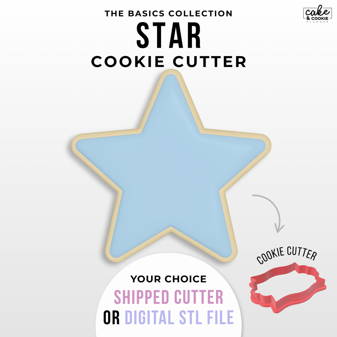 Image of cookie cutter in the shape of a Star