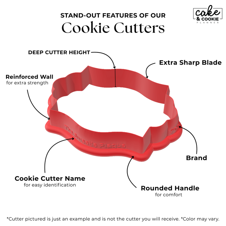 Scalloped Square Cookie Cutter - STL File or Shipped