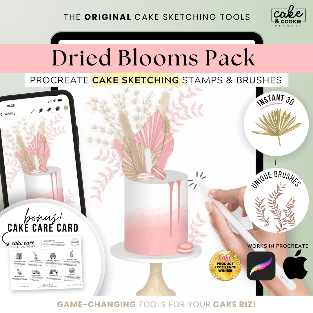 The "Every Single One" Complete Procreate Cake Sketching Bundle