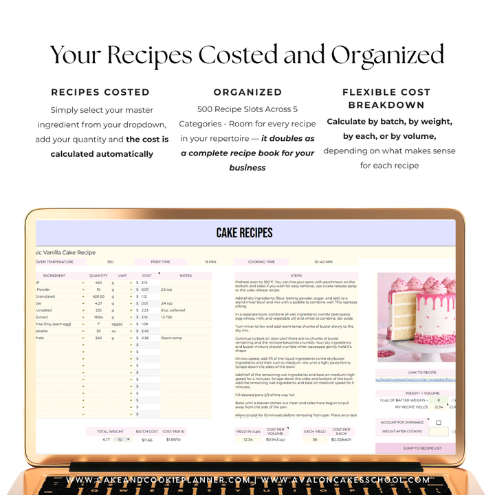 The Ulitimate Recipe Costing & Project Pricing Calculator (Google Sheets)