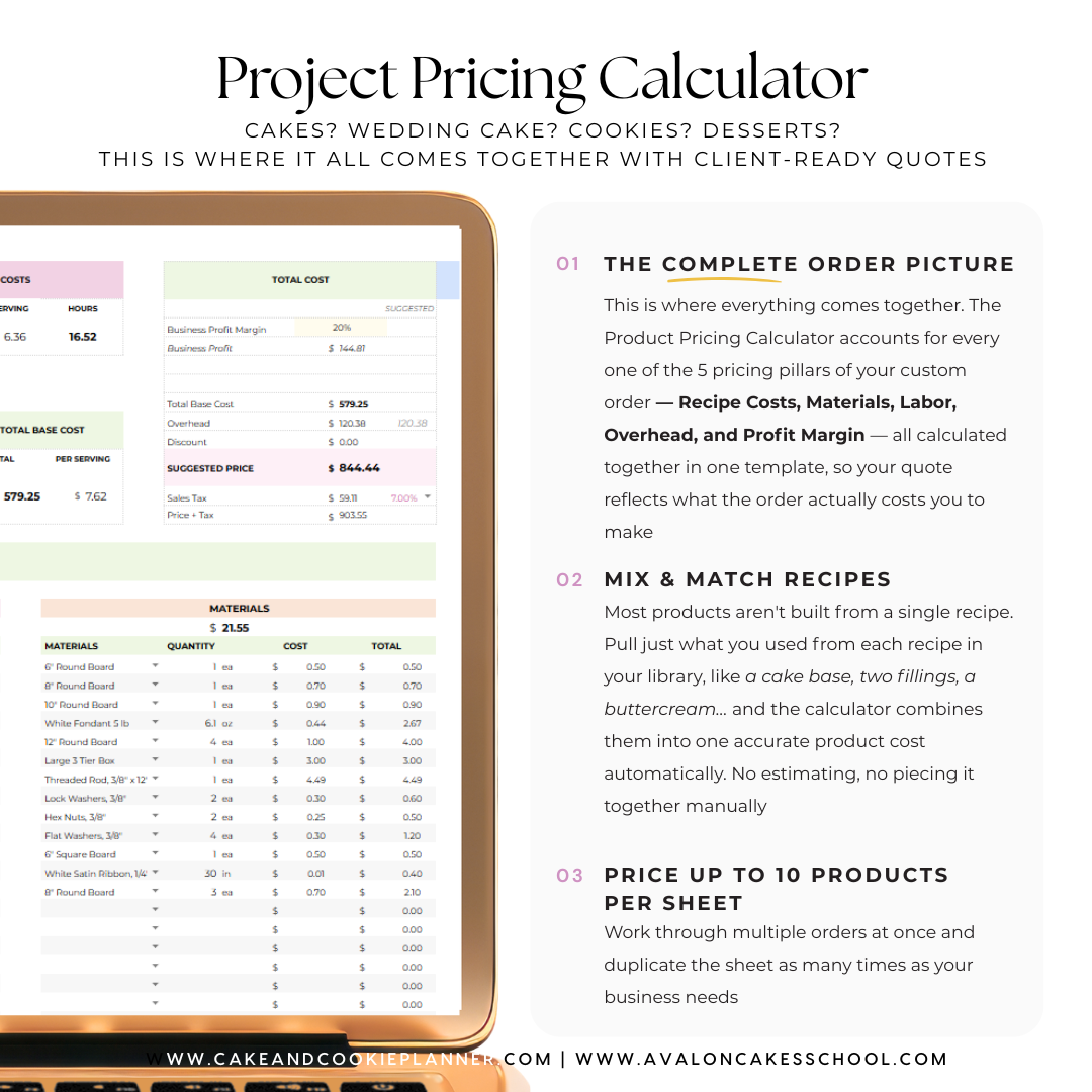 The Ulitimate Recipe Costing & Project Pricing Calculator (Google Sheets)
