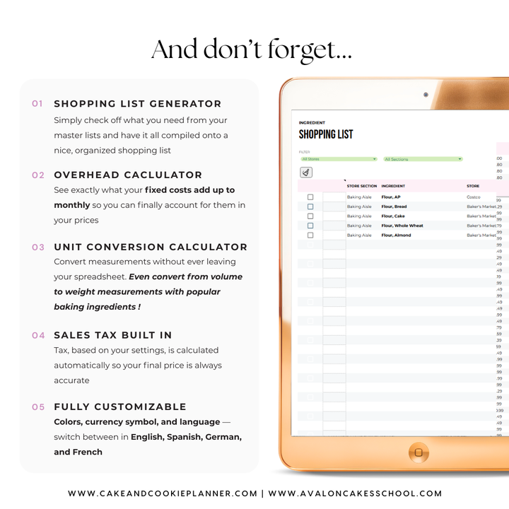 The Ulitimate Recipe Costing & Project Pricing Calculator (Google Sheets)