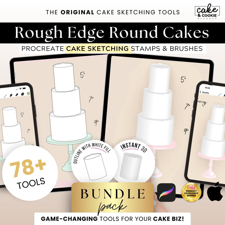 The "Every Single One" Complete Procreate Cake Sketching Bundle