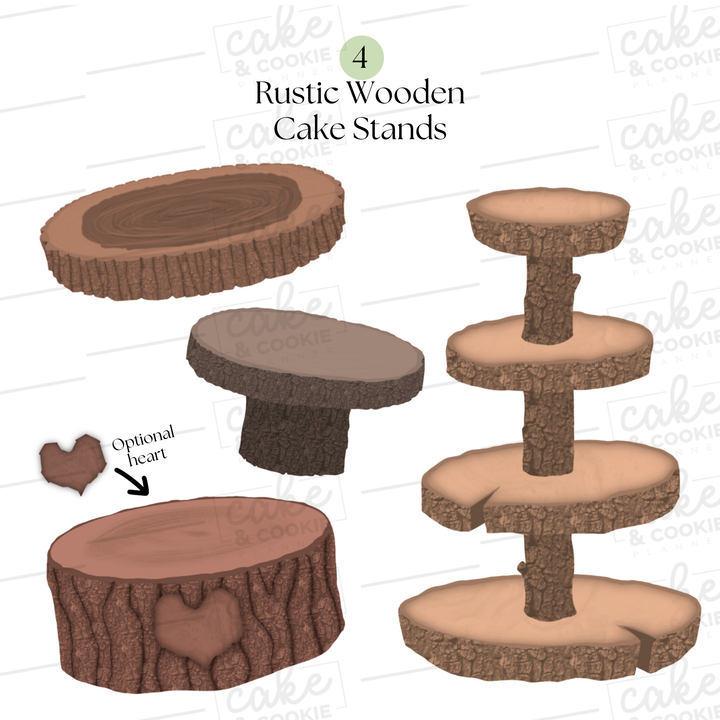 Rustic Cake Procreate Stamps Pack - Digital Cake Sketching