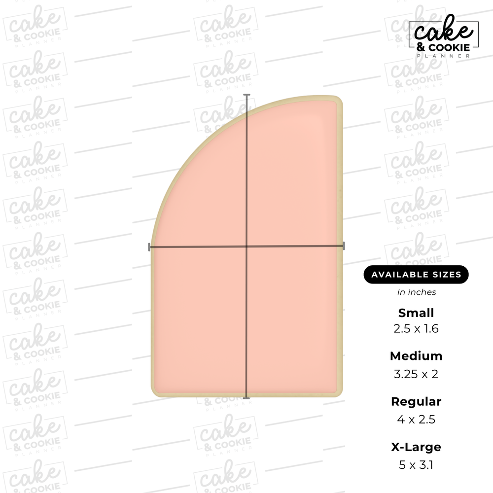 Image of cookie cutter in the shape of a 