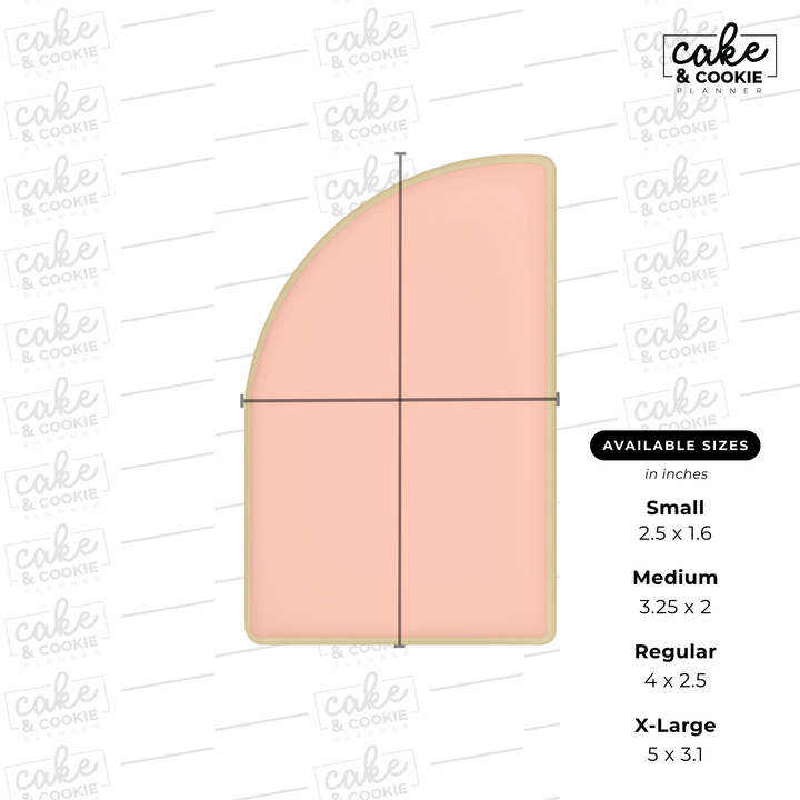 Image of cookie cutter in the shape of a 