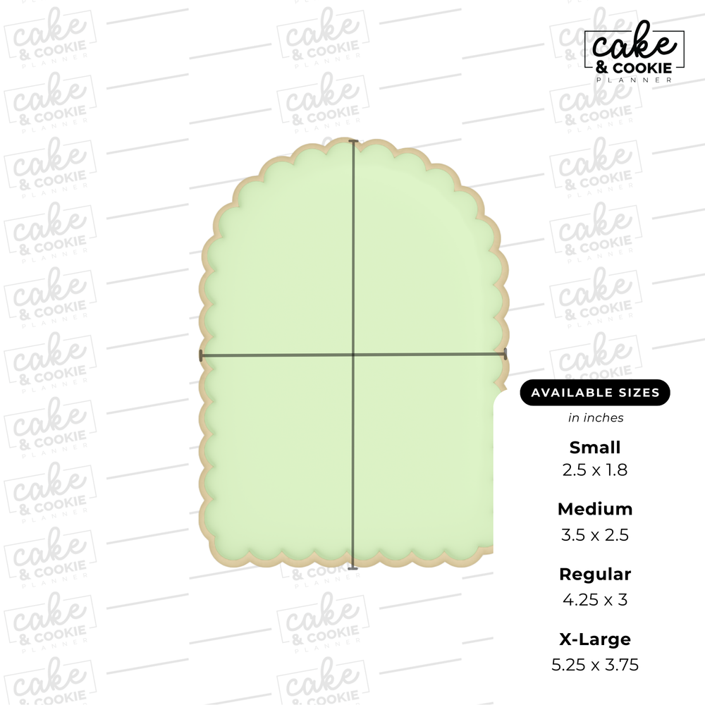 Image of cookie cutter in the shape of a 