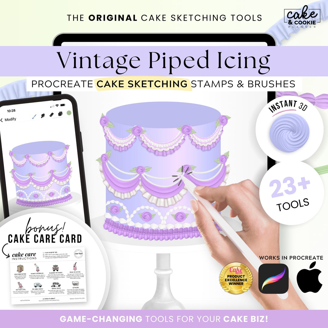 The "Every Single One" Complete Procreate Cake Sketching Bundle