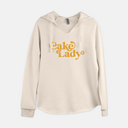 "Cake Lady" Hoodie - Mustard on Cream