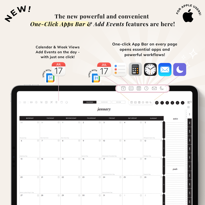 2025 Digital Planner for iPad and Tablets - Modern Minimalist