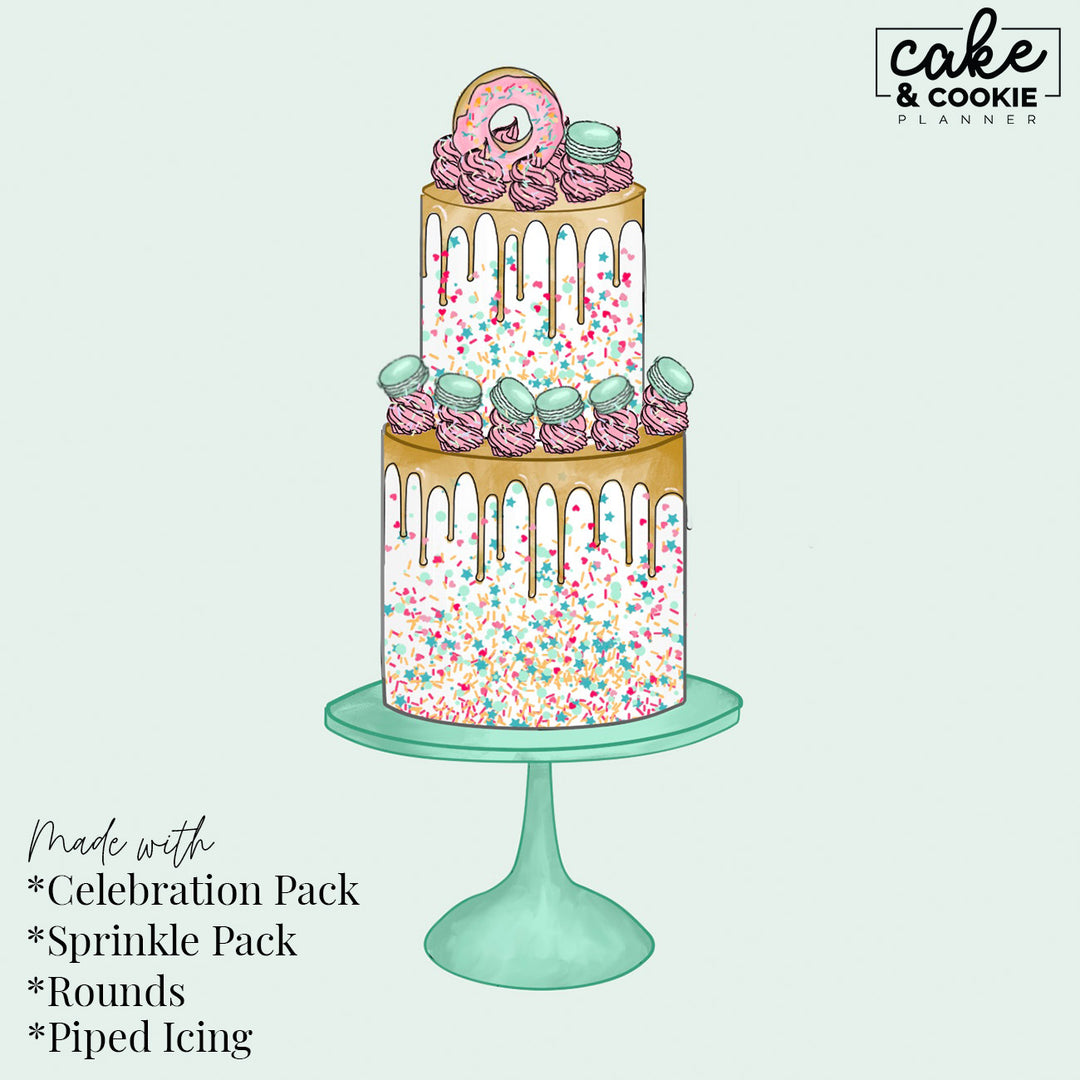 Piped Icing Procreate Pack - Digital Cake Sketching