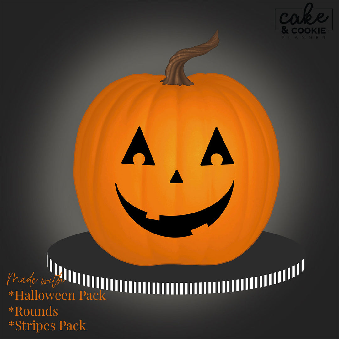 Halloween - Seasonal Procreate Pack - Digital Cake Sketching