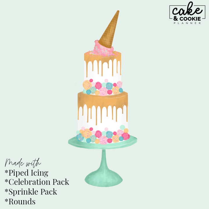 Sprinkles Procreate Pack - Digital Cake Sketching