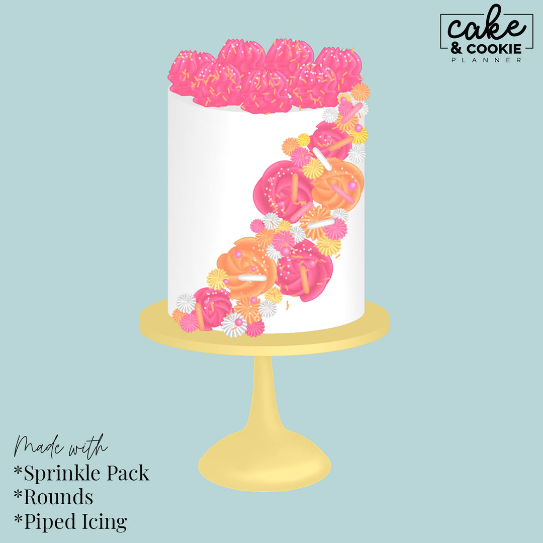 Piped Icing Procreate Pack - Digital Cake Sketching