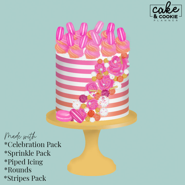 Piped Icing Procreate Pack - Digital Cake Sketching