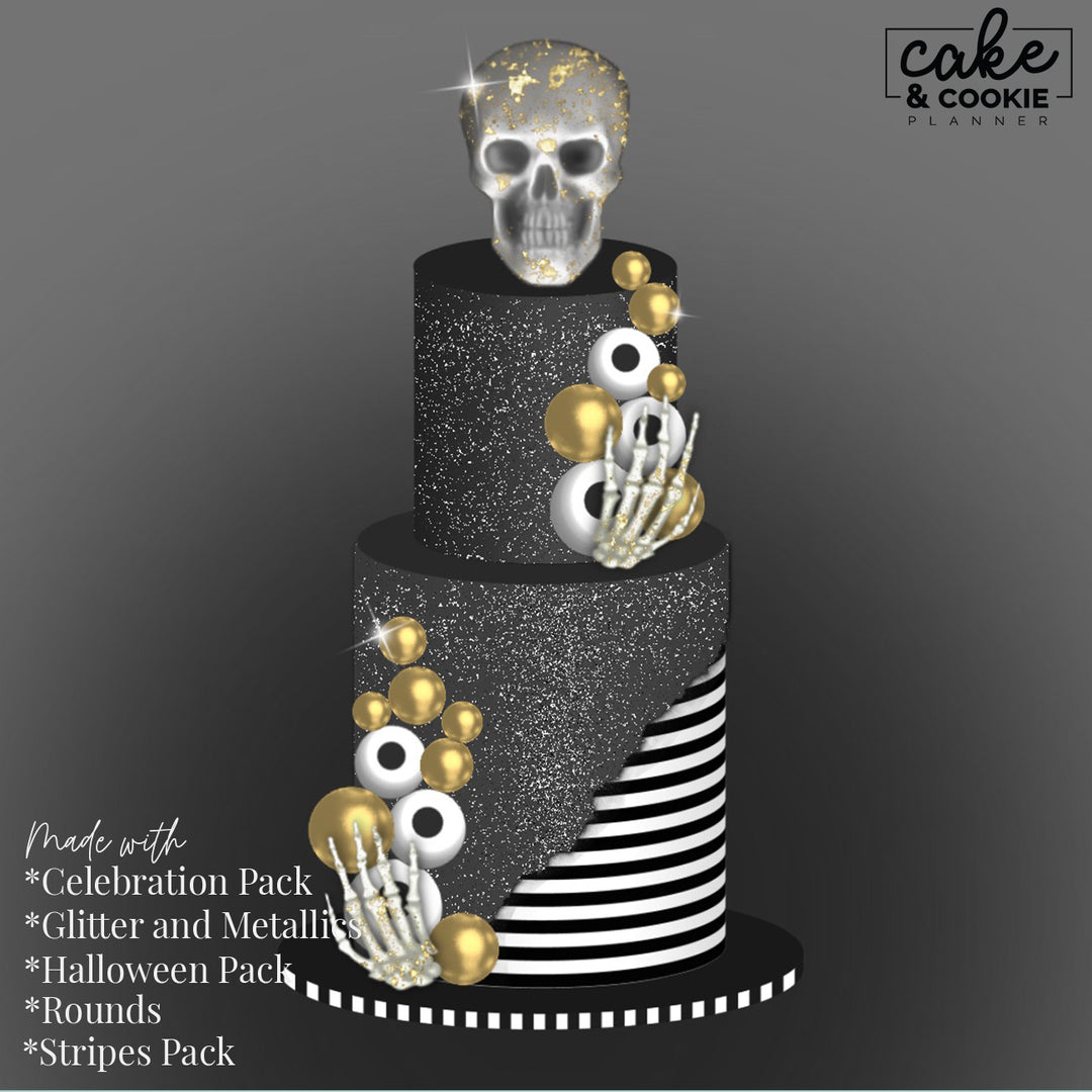 Halloween - Seasonal Procreate Pack - Digital Cake Sketching