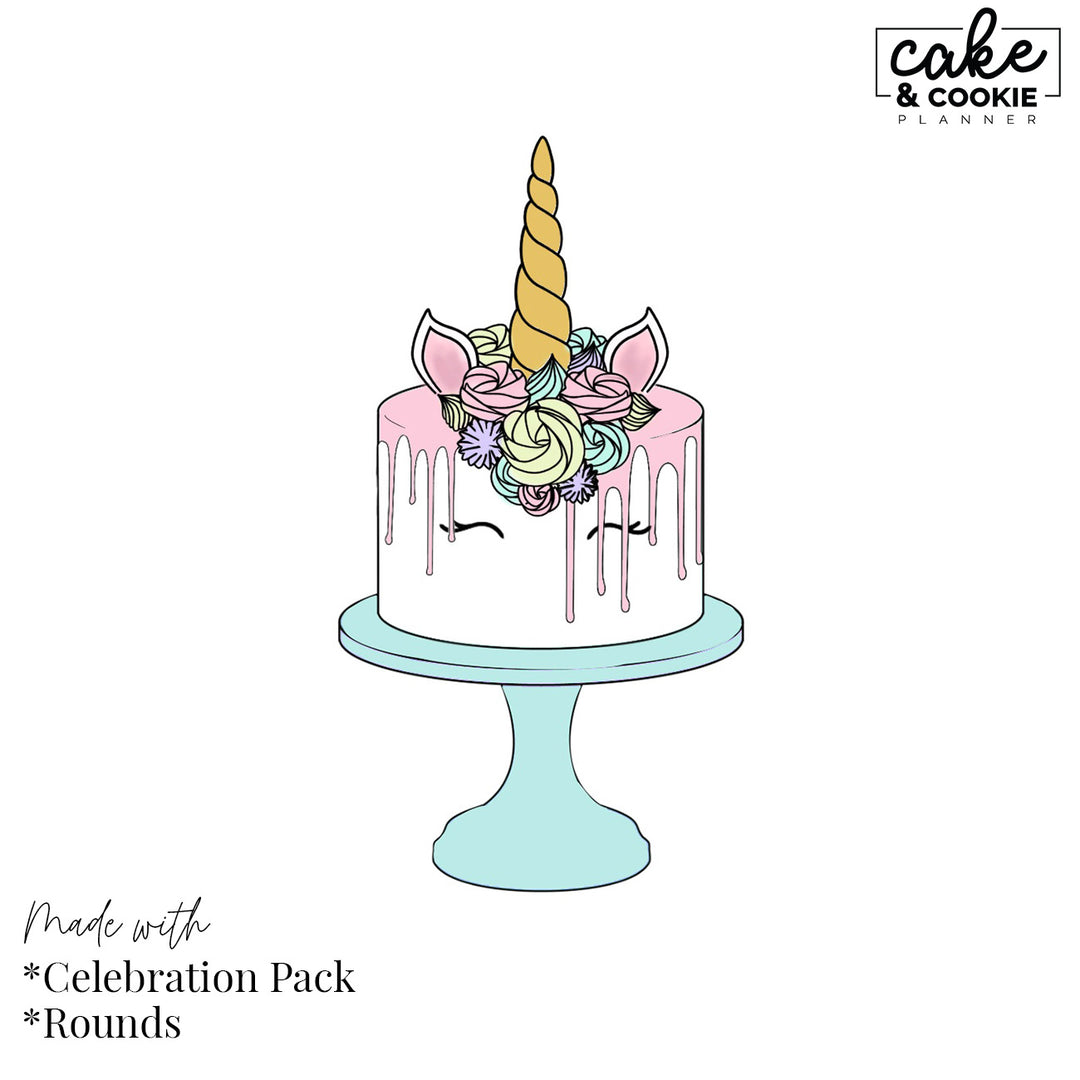 Celebration Toppers Procreate Pack - Digital Cake Sketching