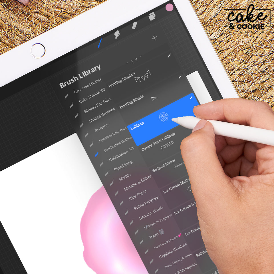 Celebration Toppers Procreate Pack - Digital Cake Sketching