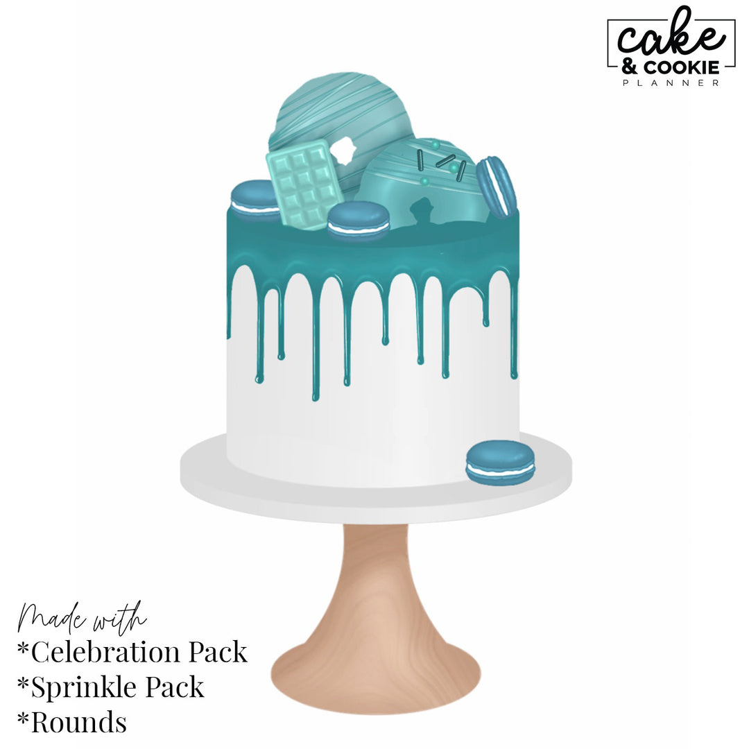 Celebration Toppers Procreate Pack - Digital Cake Sketching